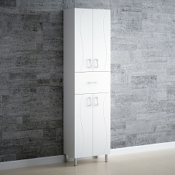 Corozo Шкаф пенал Криста 50 Z1 New белый – фотография-3